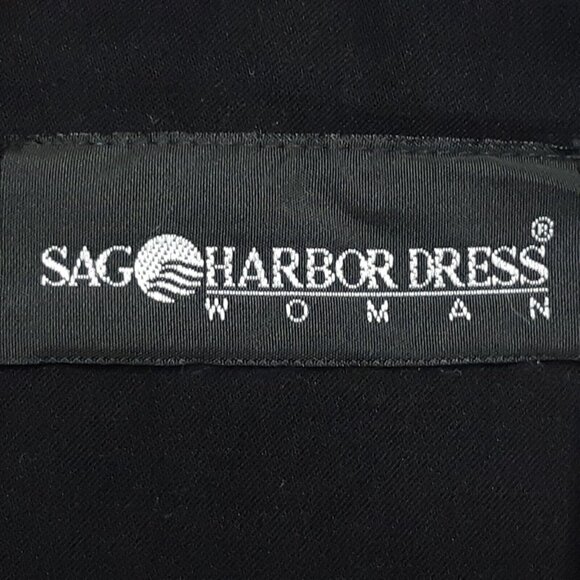 Sag Harbor Coat Womens Plus 24W Black Button Up Animal Print Lightweight - Picture 11 of 13